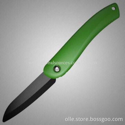 Popular Colorful Handle Zirconia Ceramic Folding Knife
